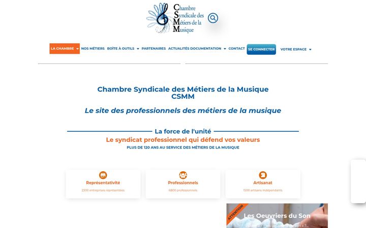 Screenshot of csmm.fr