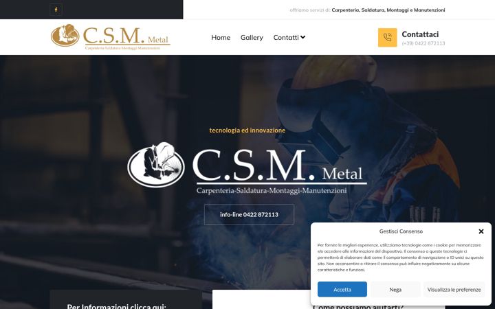 Screenshot of csmmetal.it