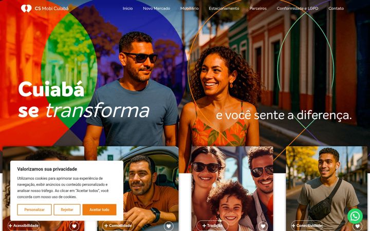 Screenshot of csmobicuiaba.com.br