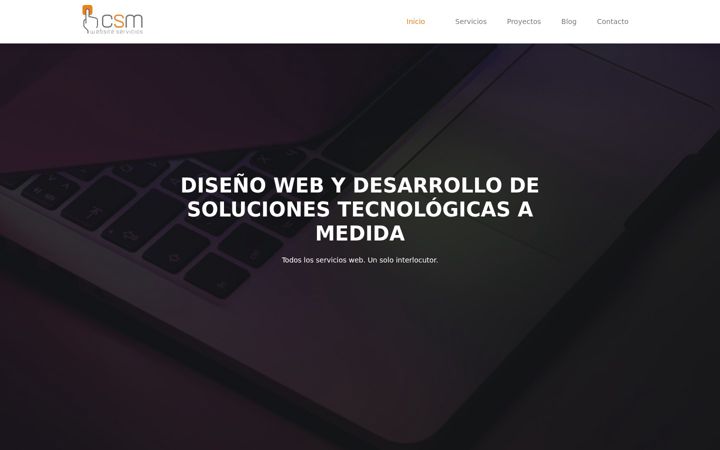 Ekrano kopija csmservicios.net