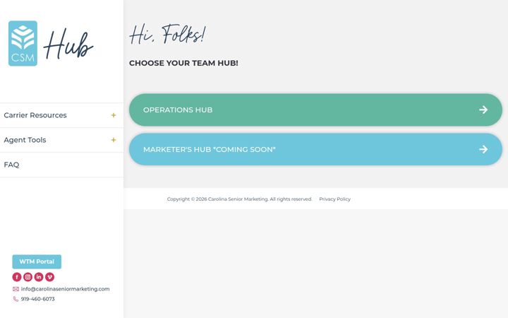 Screenshot of csmstaffhub.com