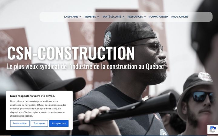 Екранна снимка на csnconstruction.qc.ca