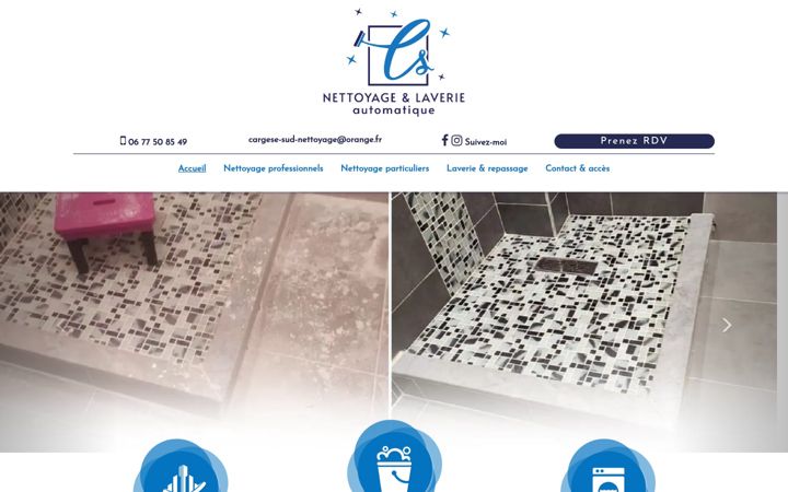 Screenshot of csnettoyage.fr