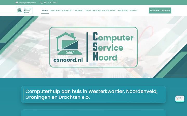 Screenshot di csnoord.nl