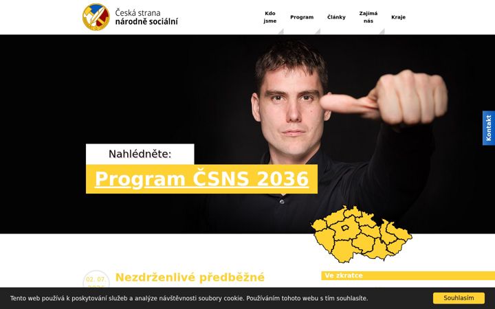 Screenshot του csns.cz