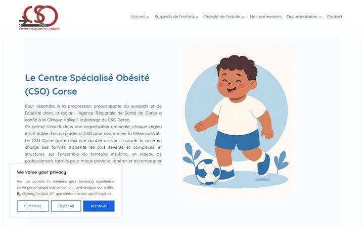 Screenshot of cso-corse.fr