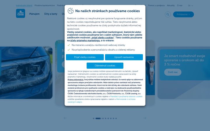 Screenshot of csob.sk