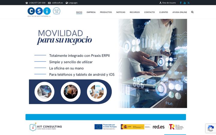 Screenshot of csoft.es