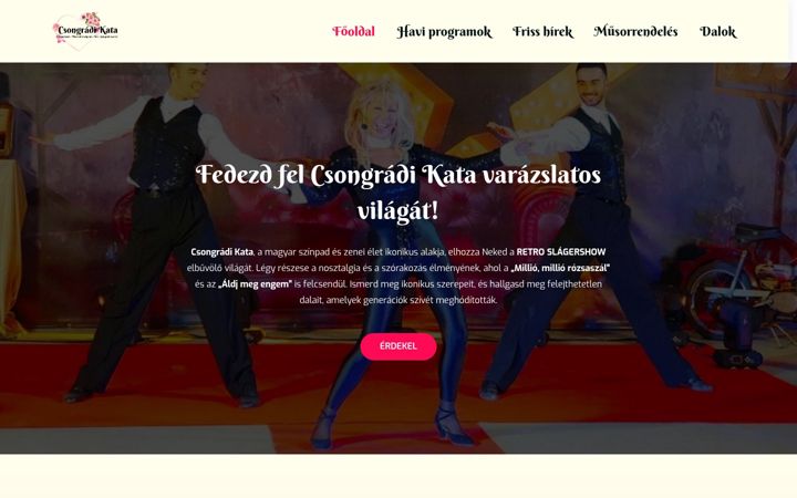 Screenshot von csongradikata.hu
