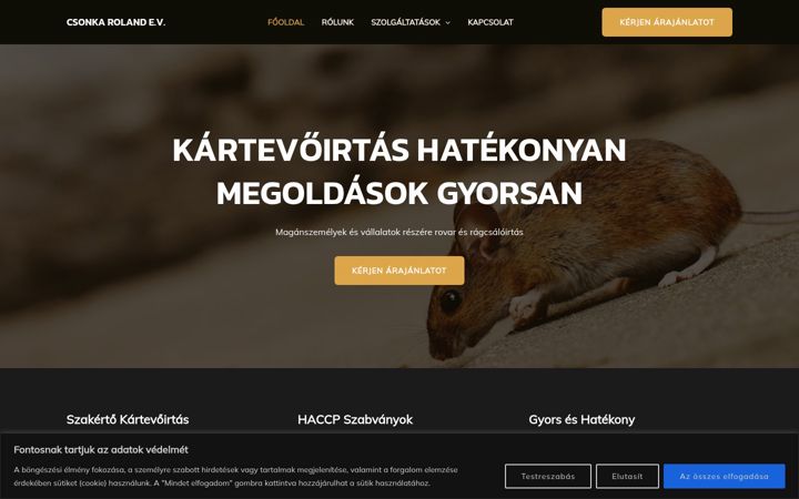 Screenshot von csonkarolandev.hu