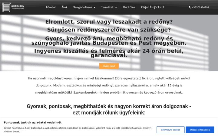 Screenshot von csontiredony.hu