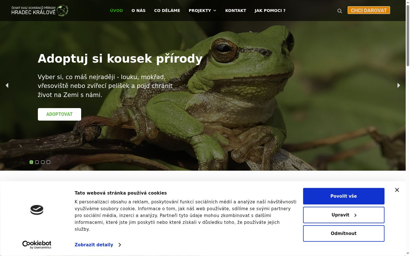 Snimka zaslona bannera za privolu prikazanog prije bilo kakve interakcije