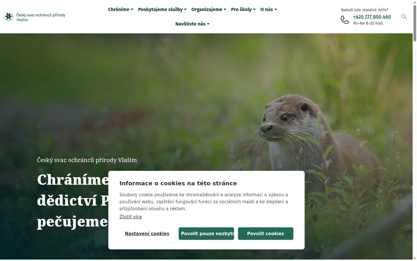 Skjermbilde av samtykkebanneret slik det vises før noen interaksjon