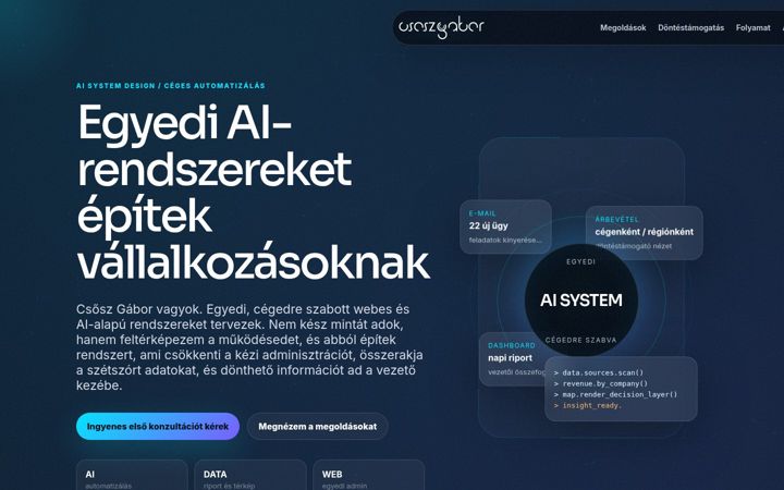 Screenshot of csoszgabor.hu