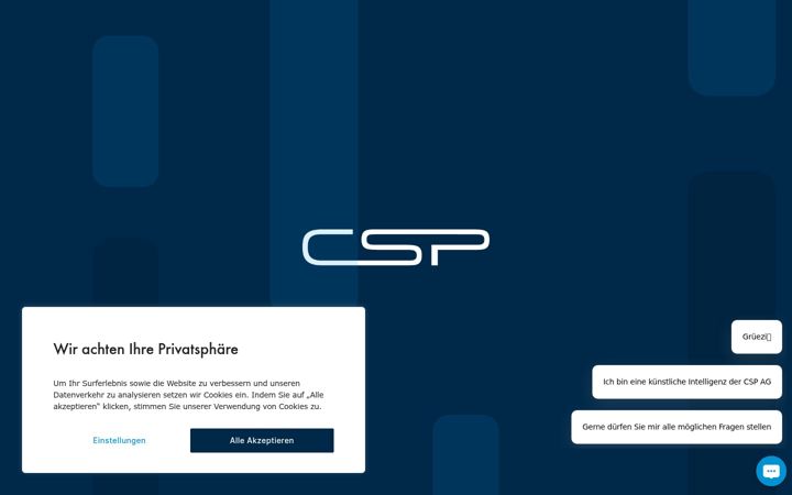 Screenshot of csp-ag.ch