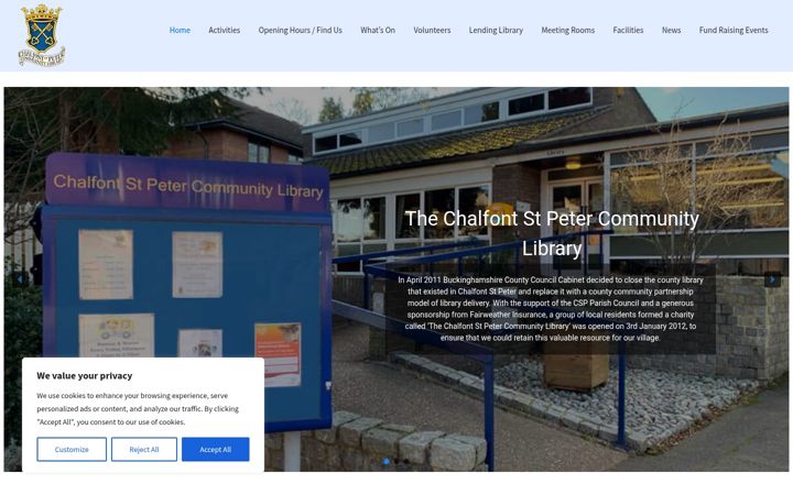 Screenshot of csp-communitylibrary.co.uk