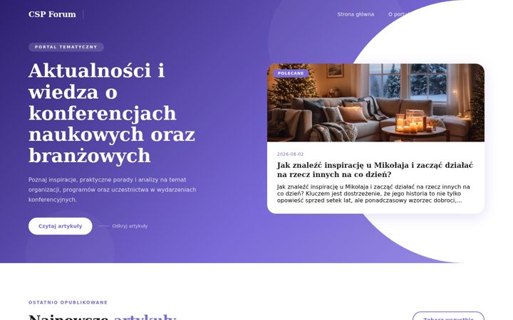 Screenshot of csp-conference.pl