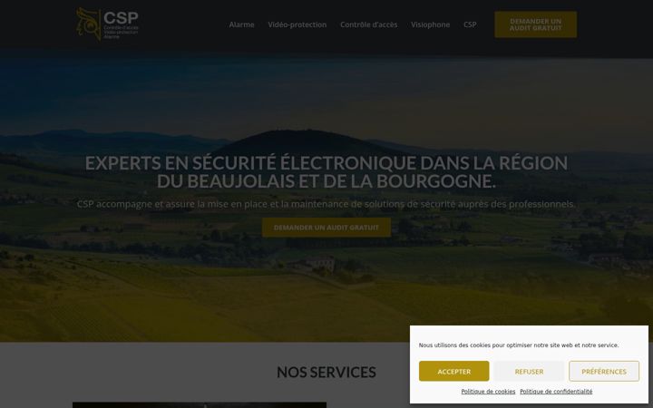 Screenshot of csp-groupe.fr