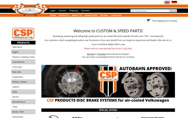 Screenshot of csp-shop.com