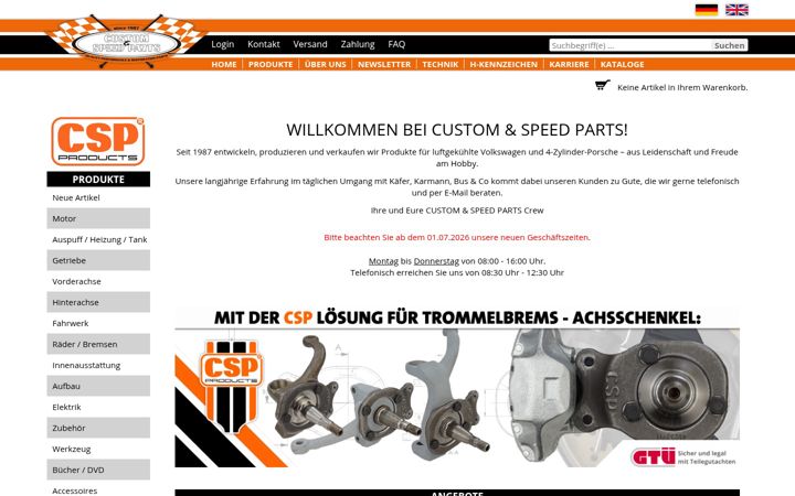 Screenshot of csp-shop.de