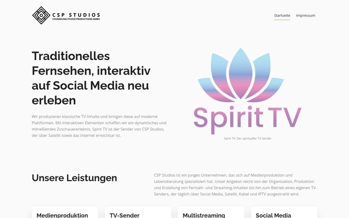 Screenshot of csp-studios.com