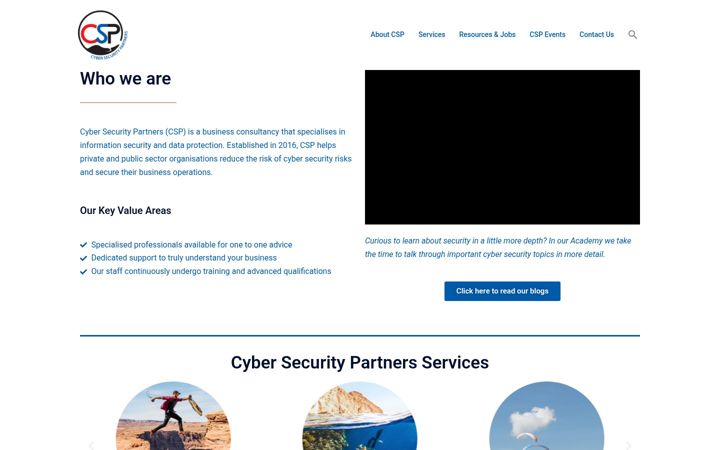Screenshot of csp.partners