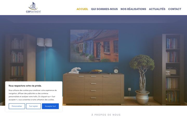 Screenshot of cspbatiment.com