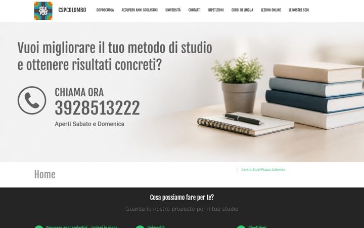 Képernyőkép: cspcolombo.it
