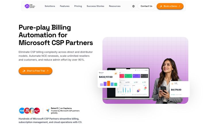 Screenshot of cspcontrolcenter.com