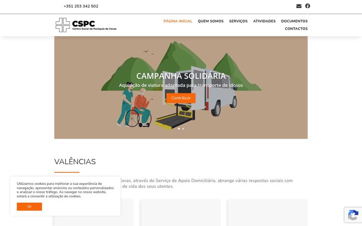 Capture d'écran de cspcovas.pt