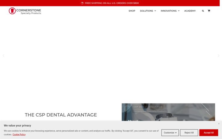Screenshot of cspdental.com
