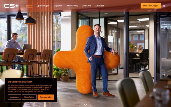 Screenshot di csplus.nl