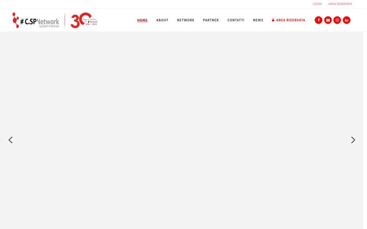 Screenshot stránky cspnetwork.it