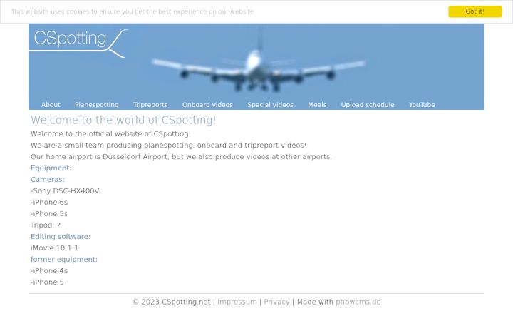 Screenshot of cspotting.net