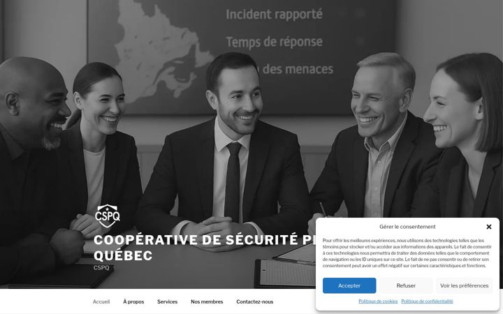 Screenshot of cspq.ca
