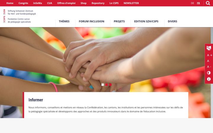 Screenshot of csps.ch