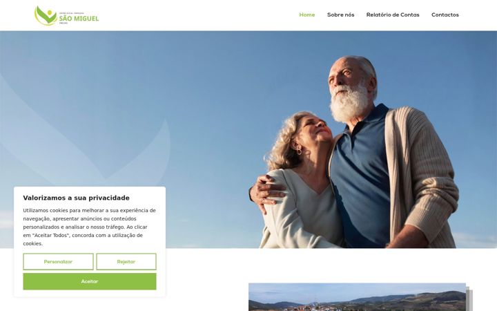Screenshot of cspsaomiguel.pt