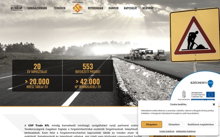 Screenshot di csptrade.hu