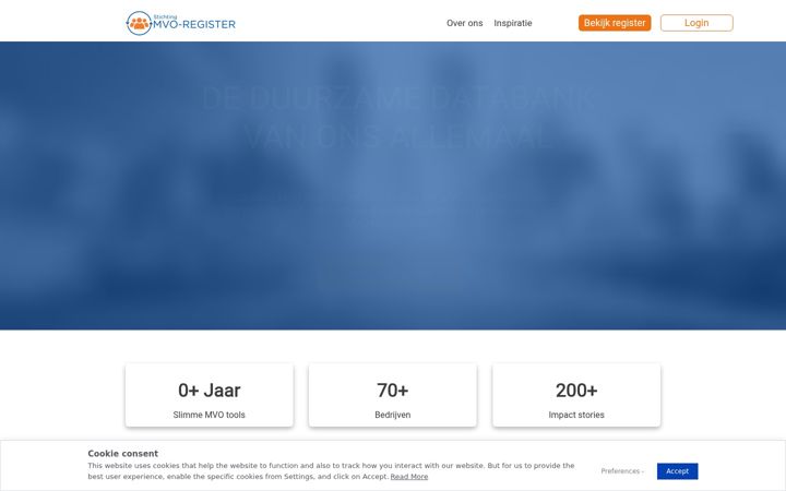 Screenshot of csr-register.org