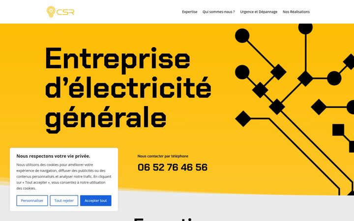 Captură de ecran a csr-renov.fr