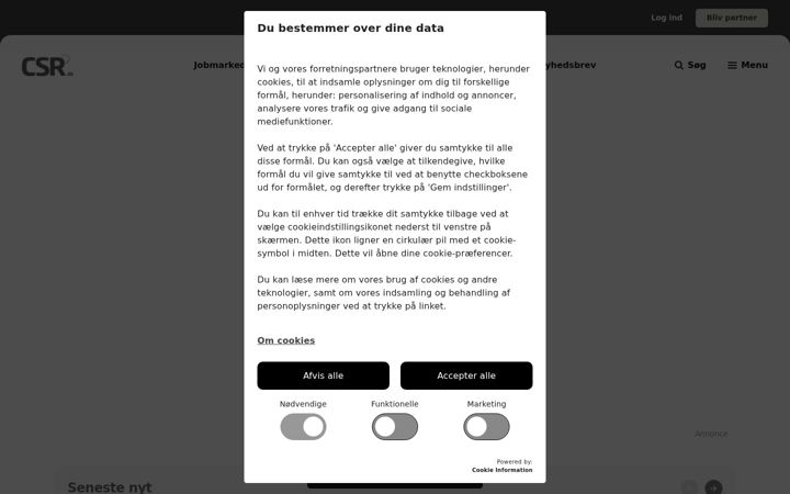 Screenshot of csr.dk