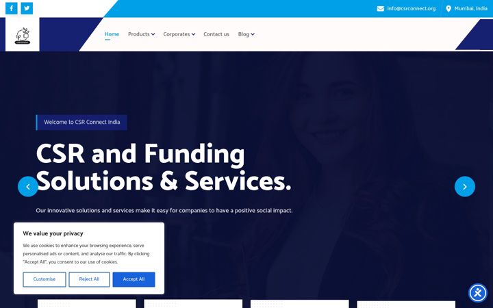 Screenshot of csrconnect.org