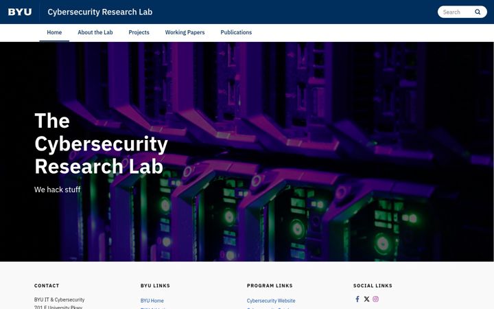 Screenshot of csrl.byu.edu