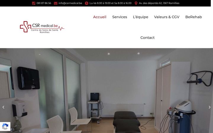 Screenshot of csrmedical.be