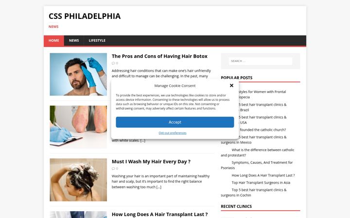 Screenshot of css-phl.org