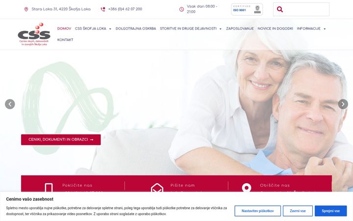 Screenshot von css-sl.si