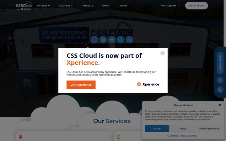 Екранна снимка на csscloud.co.uk