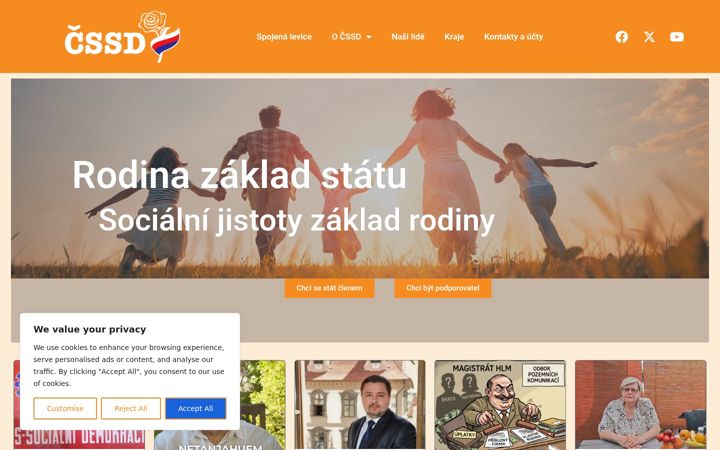 Skärmbild av cssdlidem.cz