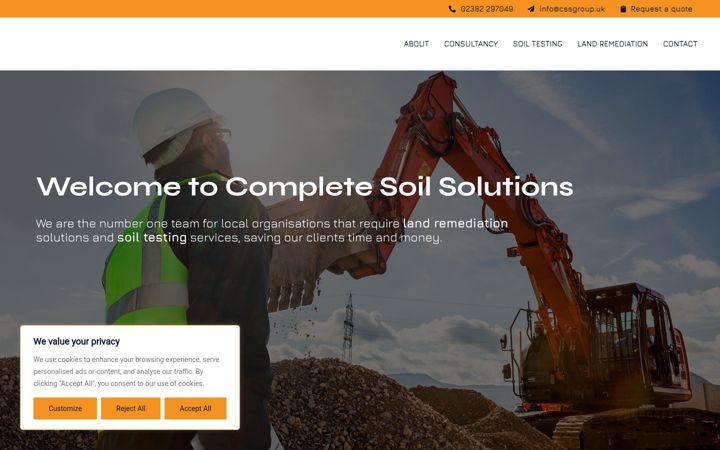 Screenshot of cssgroup.uk