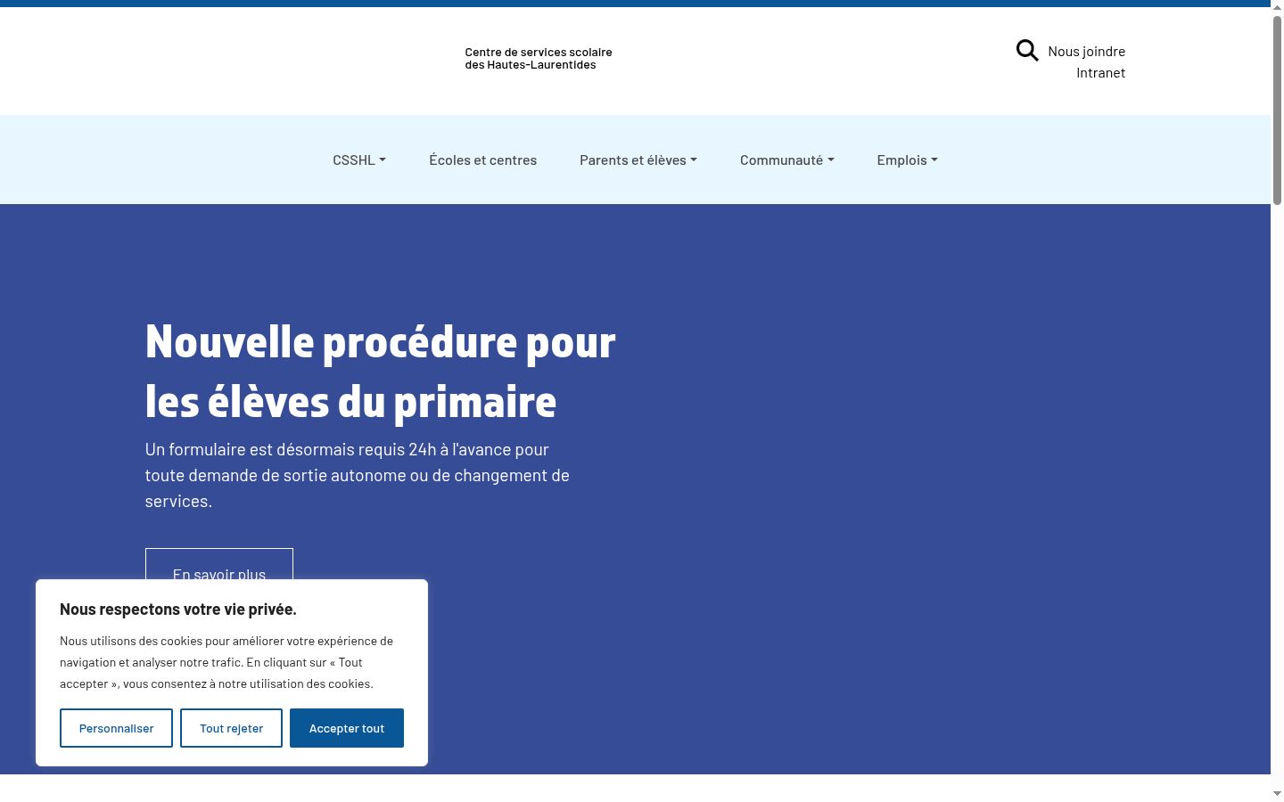 Screenshot tal-banner tal-kunsens muri qabel kwalunkwe interazzjoni
